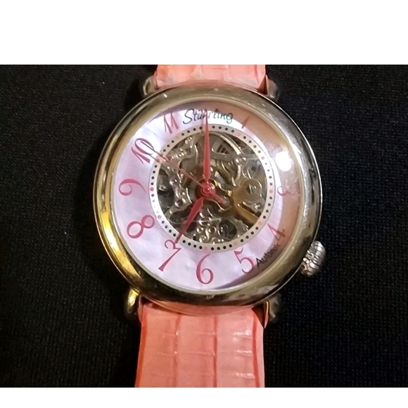 Pink Stuhrling Lady Wall Street Automatic 35mm Women's Watch Model ST-90089 - Picture 4 of 16
